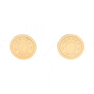 エルメス HERMES セリエ イヤリング ジュエリー GP(ゴールドメッキ) ゴールド レディース ゴールド系 【中古】