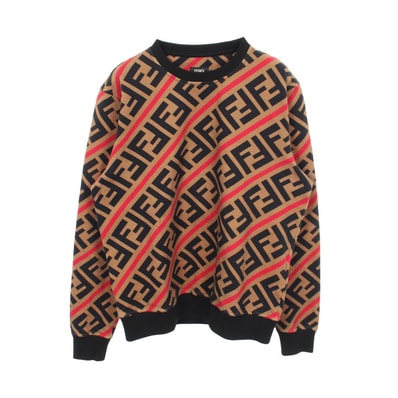 フェンディ FENDI ズッカ スウェット 衣料品 トップス コットン メンズ カーキ系 / ブラック系 / レッド系 【中古】