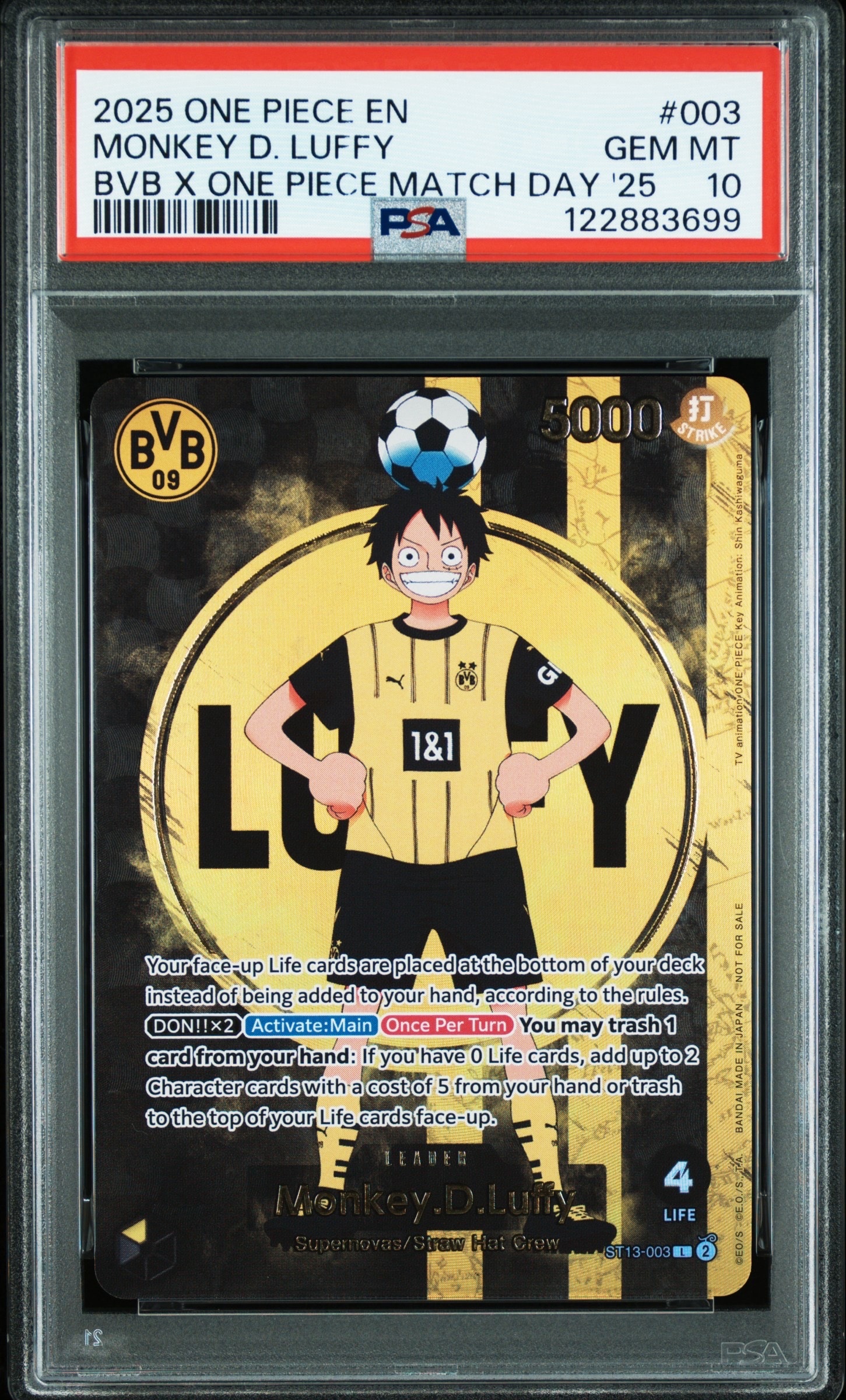 モンキー・D・ルフィ L [ST13-003]【英語版】(プロモーションカード「ボルシアドルトムント × ONE PIECE マッチデー 2025」)