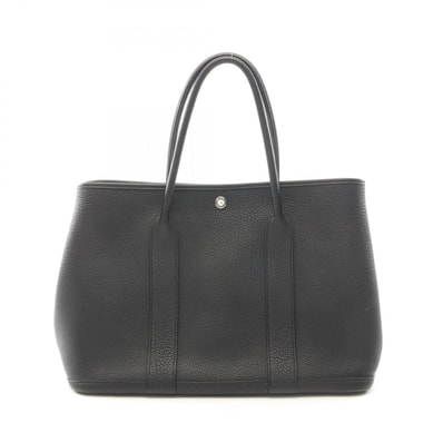 エルメス HERMES ガーデンパーティPM トートバッグ バッグ レザー ネゴンダ C刻印(2018年製造) レディース ブラック系 【中古】