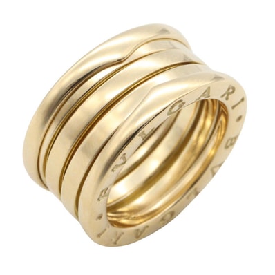 ブルガリ BVLGARI B-zero1 ビーゼロワン リング 4バンド リング・指輪 ジュエリー K18(イエローゴールド) メンズ レディース ゴールド系 346589 【中古】