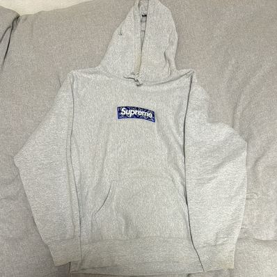 Supreme Bandana Box Logo Hooded Sweatshirt "Grey"