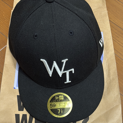 Wtaps x NEWERA 59FIFTY LOW PROFILE / CAP / POLY. TWILL. "Black" 221NENED-HT01