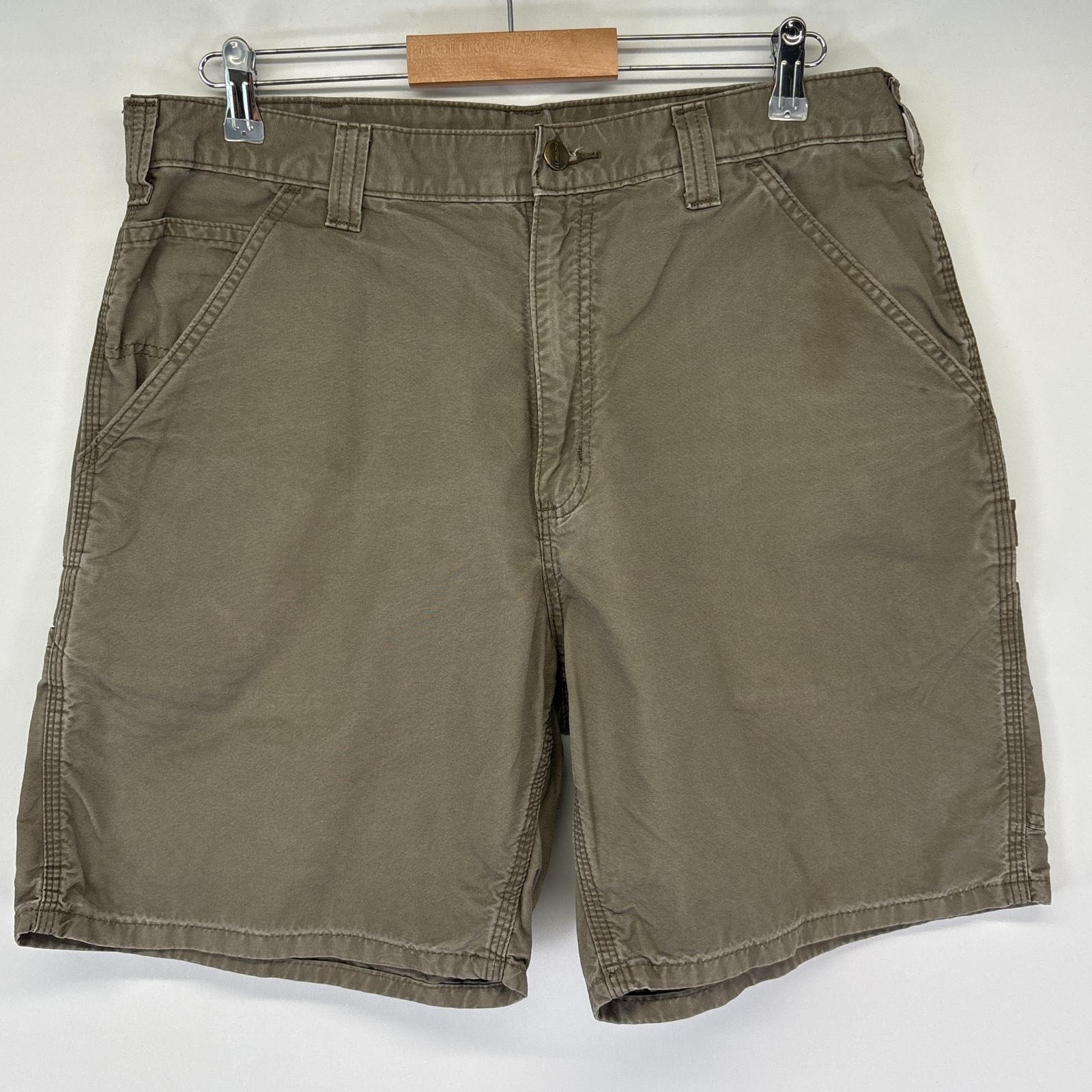古着 カーハート Carhartt ショートパンツ ダック ペインター ワーク 半ズボン ハーフパンツ 短パン w36 グレー系 メンズ