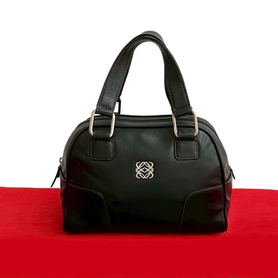 LOEWE ロエベ アナグラム ロゴ 金具 レザー ハンドバッグ ブラック
22755