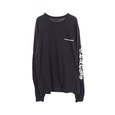 クロムハーツ CHROME HEARTS アームロゴ 長袖Tシャツ 衣料品 トップス コットン メンズ ブラック系 【中古】
