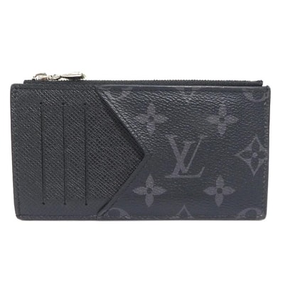 ルイ ヴィトン LOUIS VUITTON コインケース モノグラムエクリプス x タイガ コインカード ホルダー PVC/レザー ブラックグレー シルバー メンズ M30271【中古】 e61444i