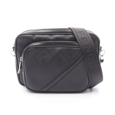 フェンディ FENDI シャドウ ダイアゴナル デュオ カメラバッグ ショルダーバッグ バッグ レザー レディース ブラック系 7VA607APDO F0GXN 【新品】