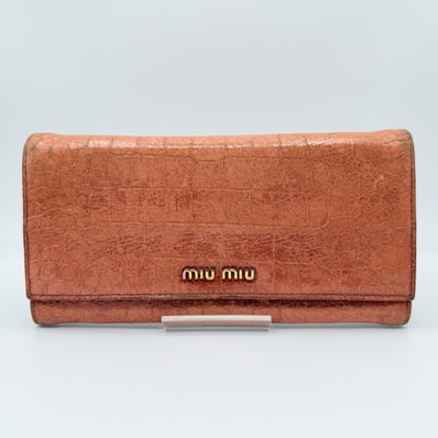 ミュウミュウ 二つ折り財布 レディース