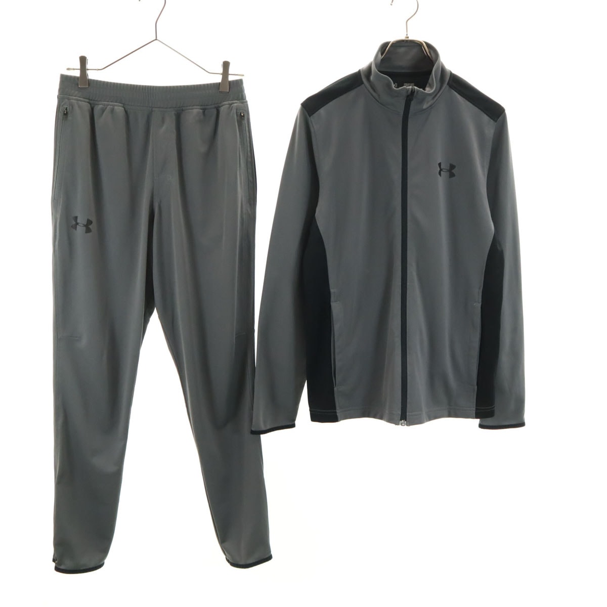 UNDER ARMOUR アンダーアーマー ジャージジャケット 上下セットアップ M グレー