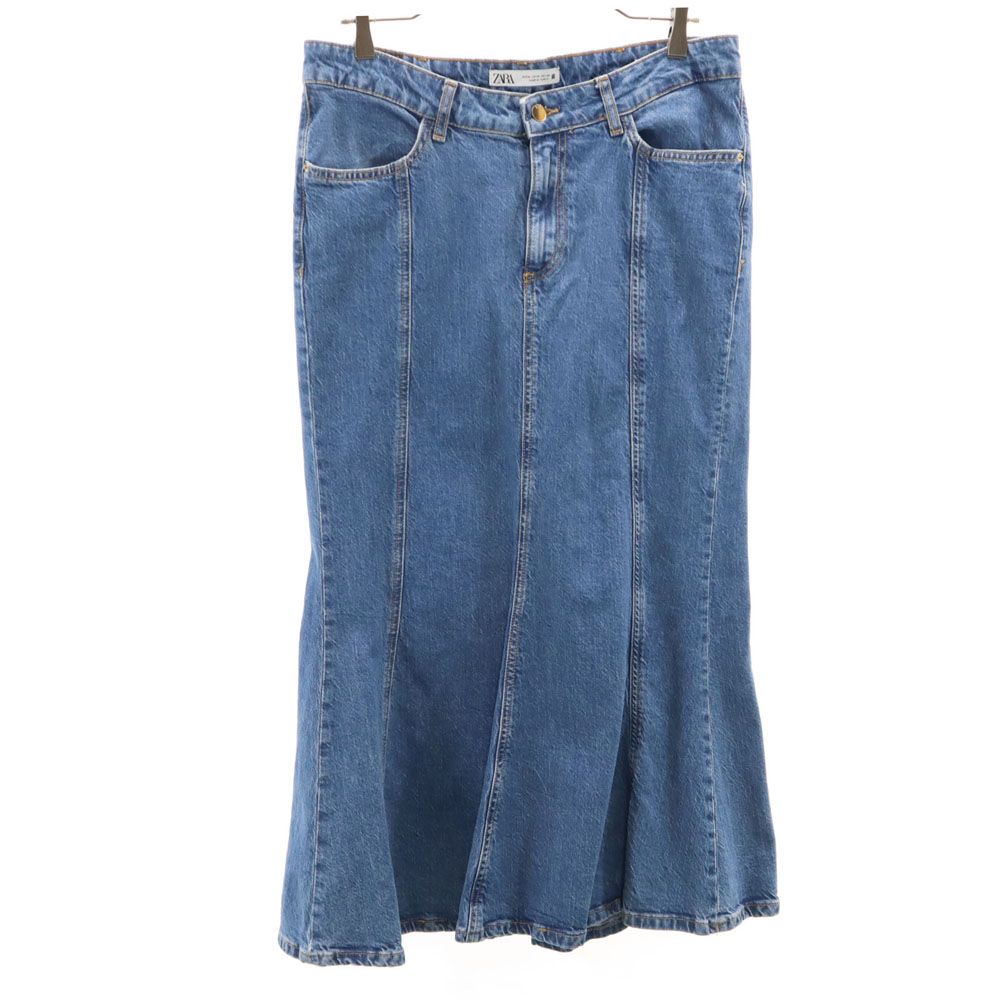 ZARA マキシ丈 デニム マーメイドスカート