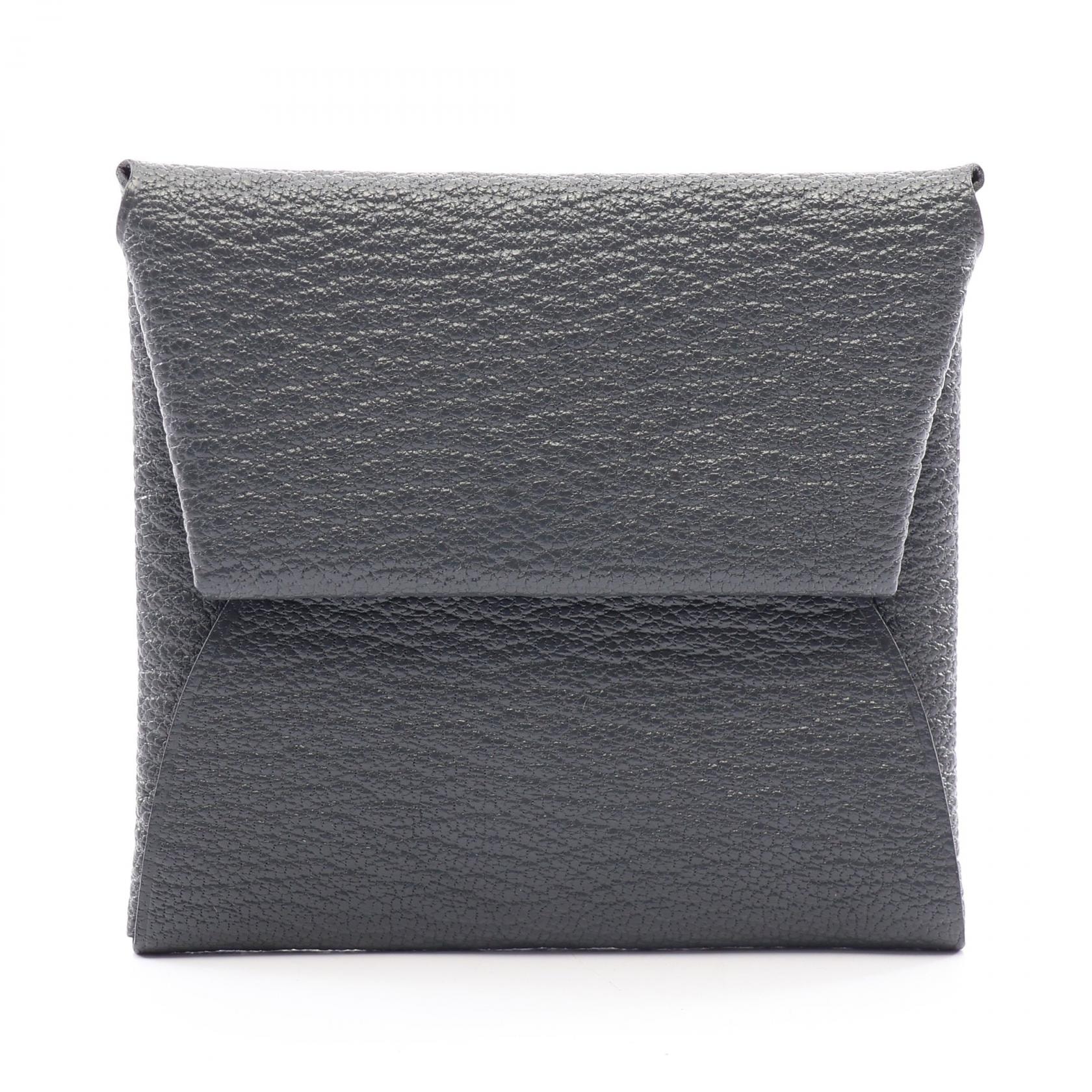 エルメス HERMES バスティア ヴェルソグリミスティ コインケース 財布 ヴォーエプソン ヴォーエプソン W刻印(2024年製造) レディース グレー系 【中古】
