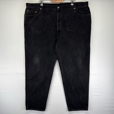 古着 リーバイス Levi's デニム パンツ 550 テーパード バギー 大きいサイズ ジッパーフライ ジーンズ W50 L34 ブラック系 メンズ