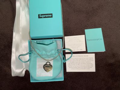 Supreme / Tiffany & Co. Return to Tiffany Heart Tag Pendant "Silver"
