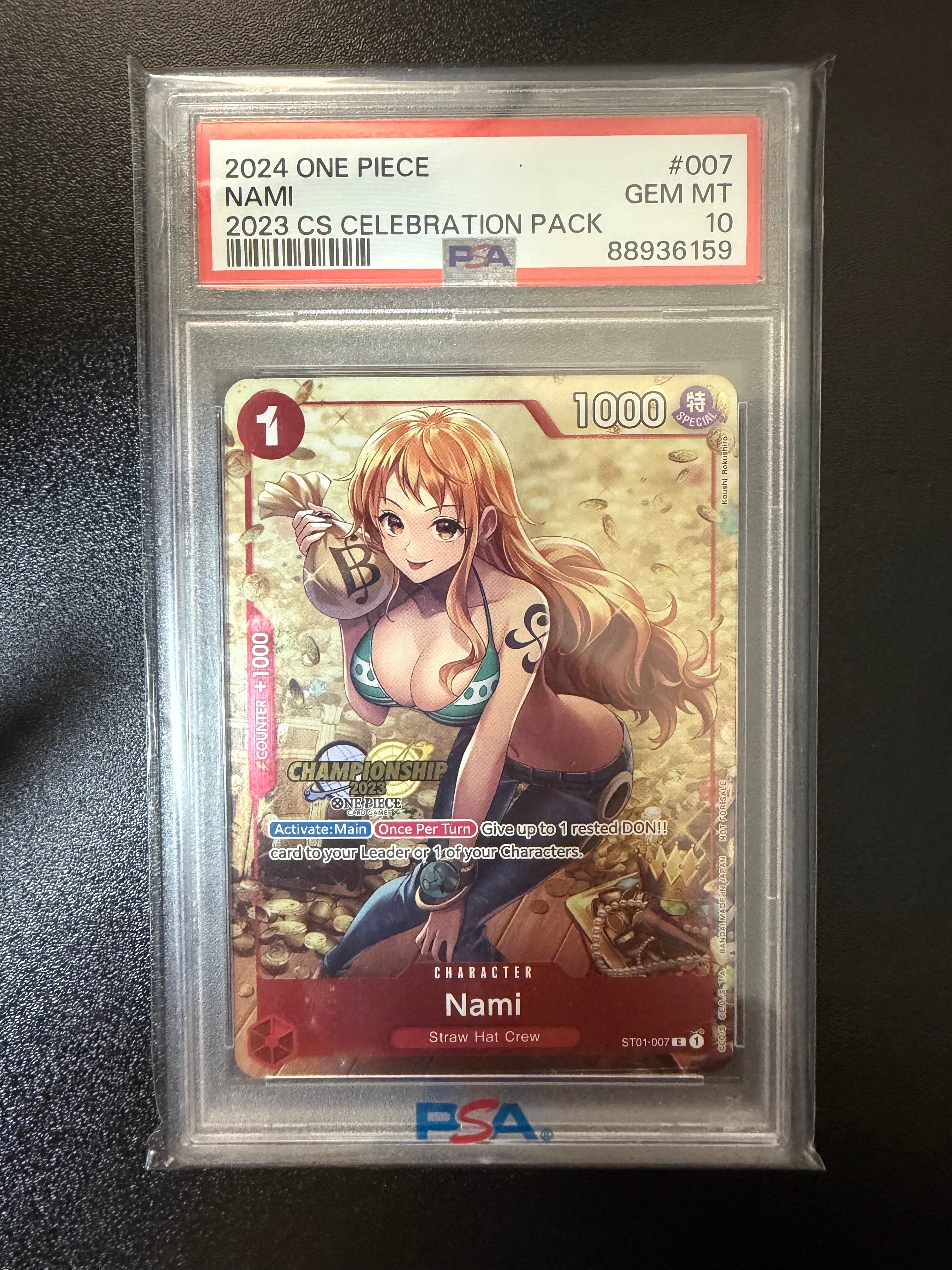 PSA10ワンピースカード チャンピオンシップCS 海外プロモ 英語ナミ ① ナミ C [ST01-007]【英語版】(プロモーションカード「チャンピオン