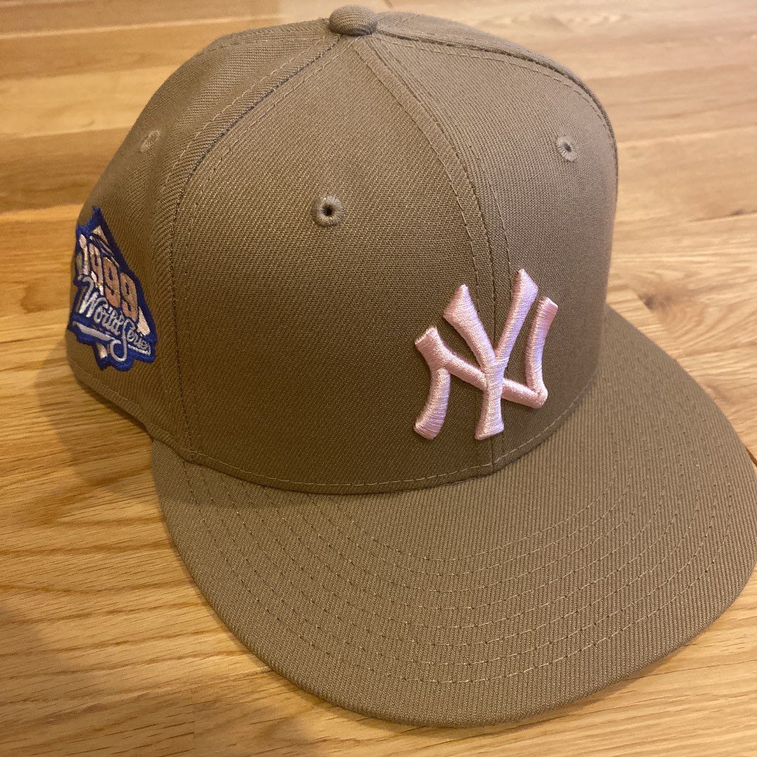 new era ニューエラ ヤンキース つば裏ピンク キャップ