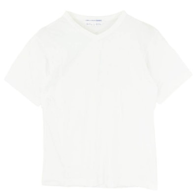 COMME des GARCONS コムデギャルソン SHIRT S11142 Vネック 半袖カットソー Tシャツ ホワイト系 S【中古】