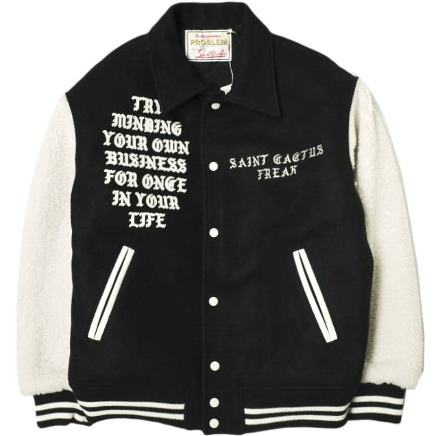 新品 SAINT MICHAEL x Cactus Plant Flea Market セントマイケル カクタス 24AW CP_VARSITY JKT / LMA スタジャン SM-YS1-0000-C08 M スタジアムジャンパー 定価275,000円