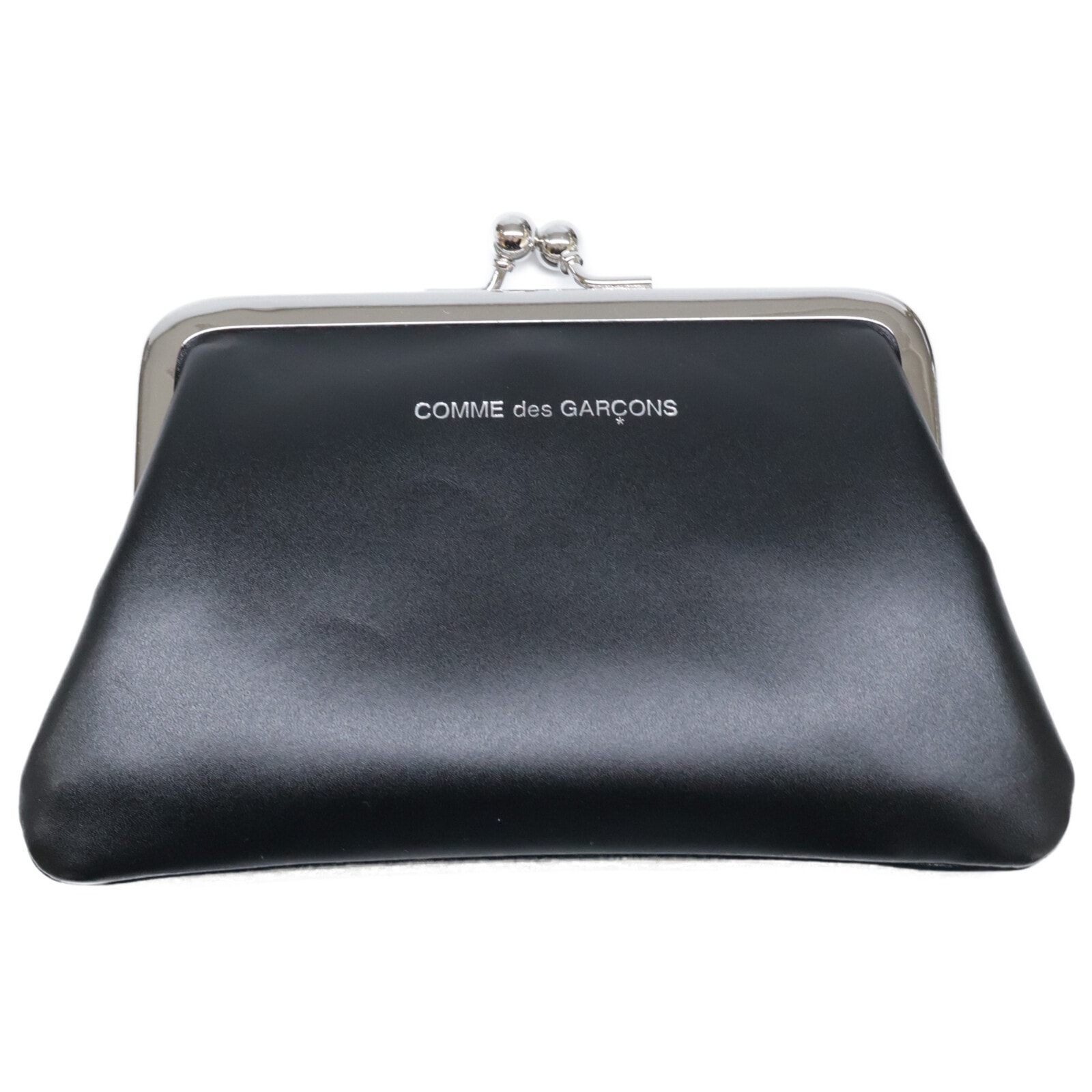 新品 コムデギャルソン ウォレット がま口 スモール SA0301KC 財布 未使用に近い】コムデギャルソン 【美品】SA0301KC KISS CLASP がま口