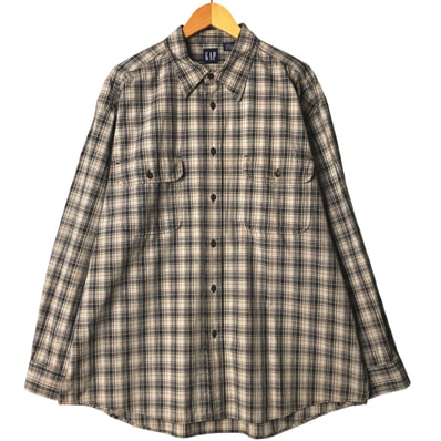 古着 00年代 ギャップ GAP 長袖 コットンチェックシャツ メンズXL相当/eaa586766