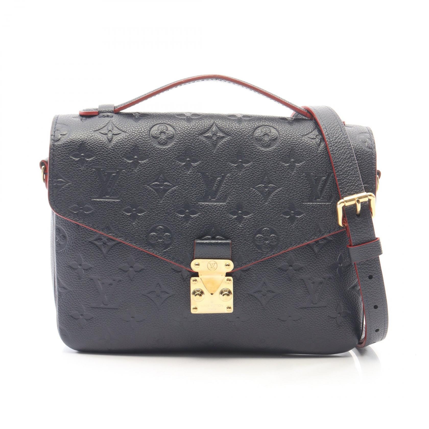 ルイ・ヴィトン LOUIS VUITTON ポシェット メティス モノグラムアンプラント マリーヌルージュ 2WAY ハンドバッグ バッグ レザー モノグラム・アンプラント レディース ネイビー系 M44071 【中古】
