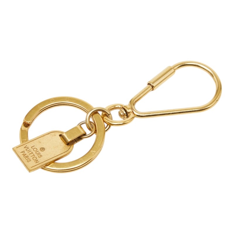 ルイ ヴィトン ポルトクレ ミニトラベル キーリング キーホルダー M65996 ゴールド メッキ レディース LOUIS VUITTON 【中古】