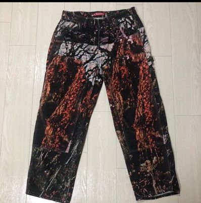 Supreme Eagle Double Knee Denim Painter Pant "Black"