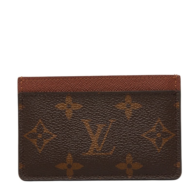 ルイ ヴィトン モノグラム ポルト カルト サーンプル カードケース M61733 ブラウン PVC レザー レディース LOUIS VUITTON 【中古】