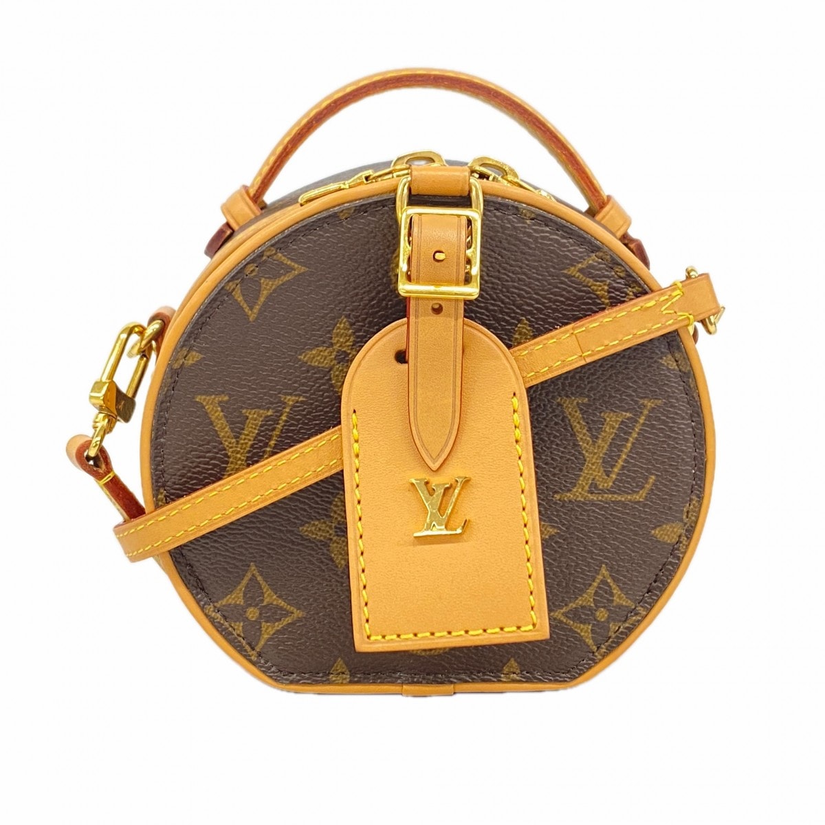 【6dc2661】ルイヴィトン ショルダーバッグ モノグラム ミニボワットシャポー M44699 ブラウン 2wayバッグ【中古】レディース