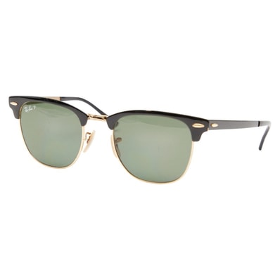 レイバン クラブマスター サングラス RB3716 ブラック ゴールド プラスチック メンズ Ray-Ban 中古