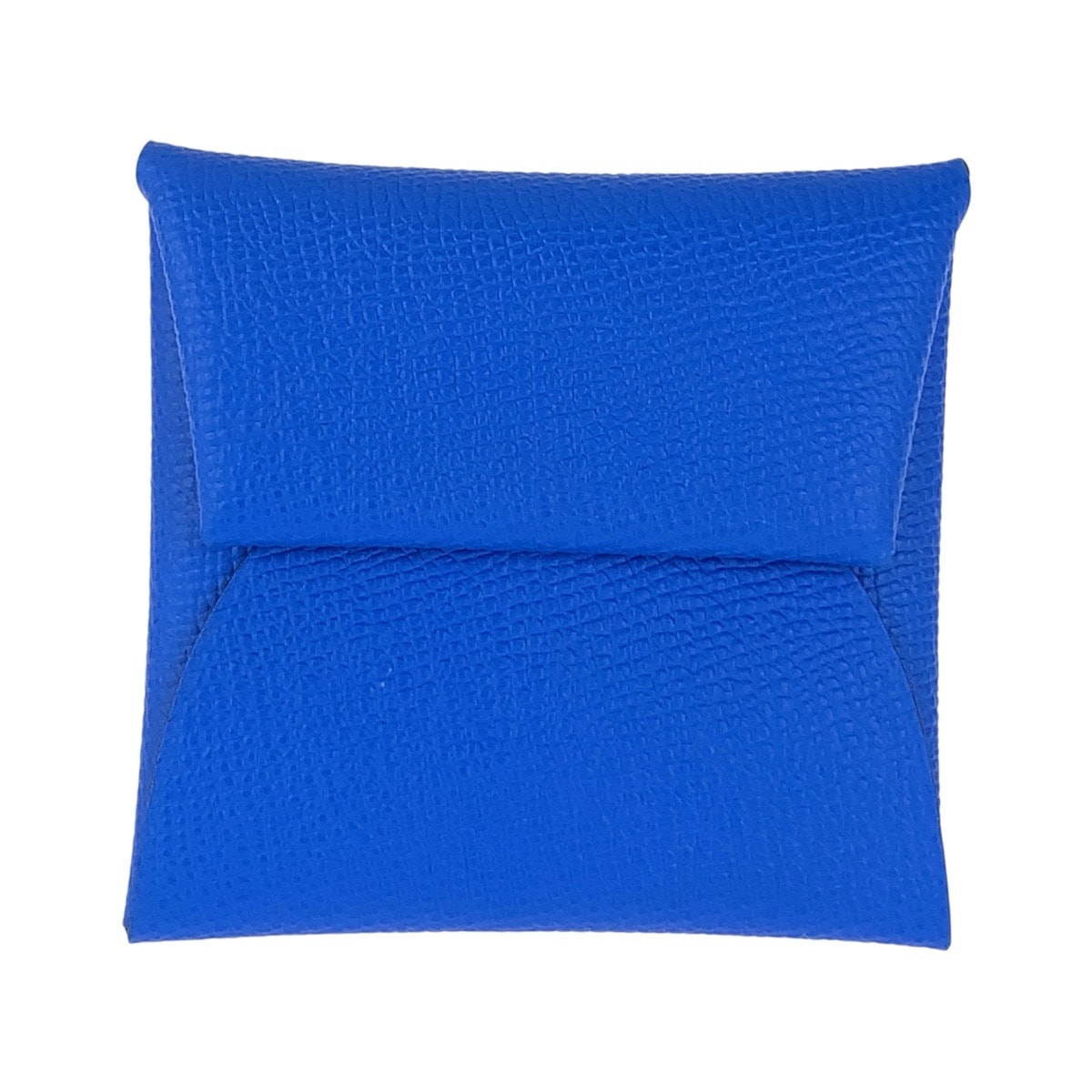 超美品 HERMES エルメス バスティア ブルー シルバー金具 ヴォーエプソン コインケース 小銭入れ W刻印 1-0253053 【中古】