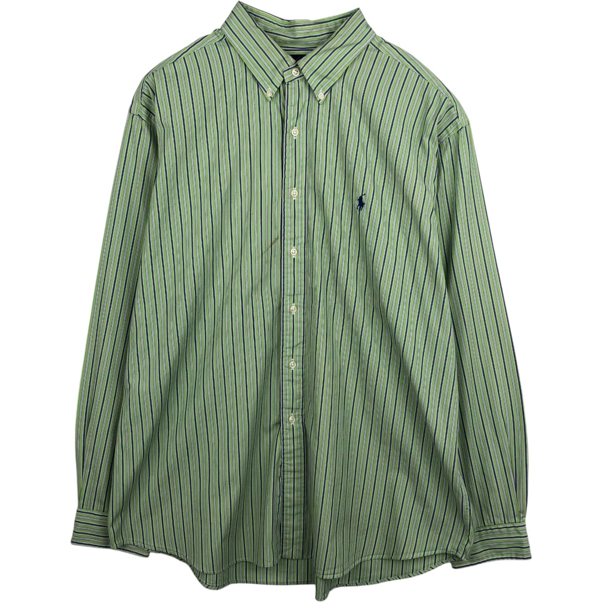 古着 ラルフローレン Ralph Lauren CUSTOM FIT 長袖 ボタンダウンストライプシャツ メンズXXL相当/eaa631279