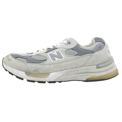 NEW BALANCE ニューバランス スニーカー M992GR 992 Gray スエード切替 ローカットスニーカー グレー系 27cm【中古】