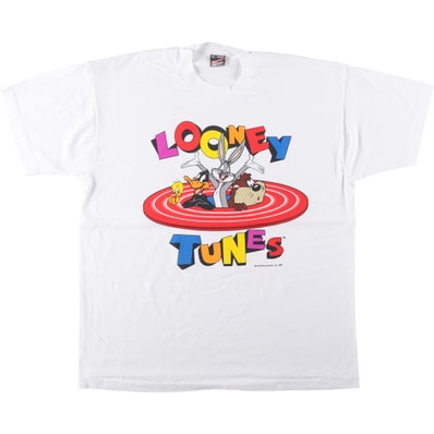 古着 90年代 フルーツオブザルーム FRUIT OF THE LOOM BEST LOONEY TUNES ルーニーテューンズ キャラクタープリントTシャツ USA製 メンズXL相当 ヴィンテージ/eaa650349