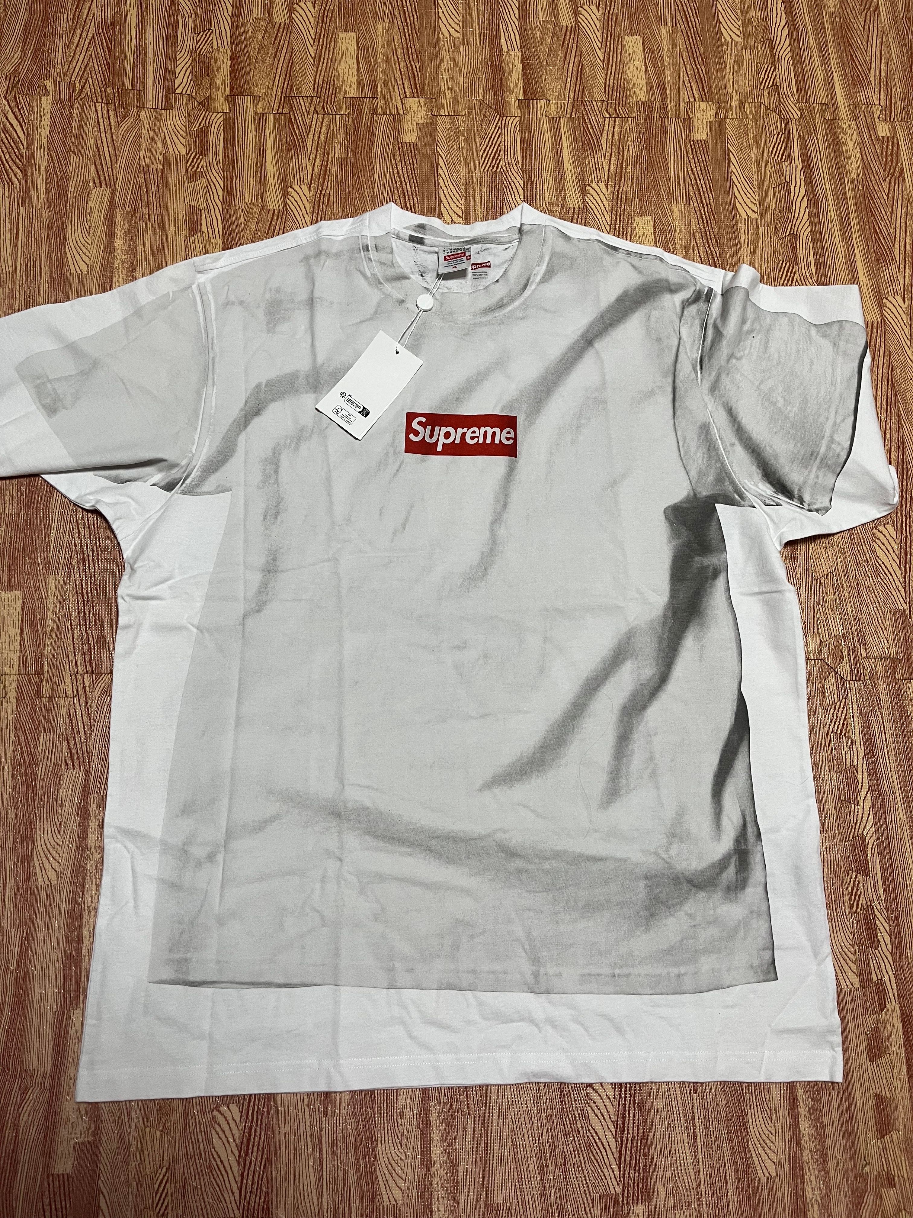Supreme x MM6 Maison Margiela Box Logo Tee "White"