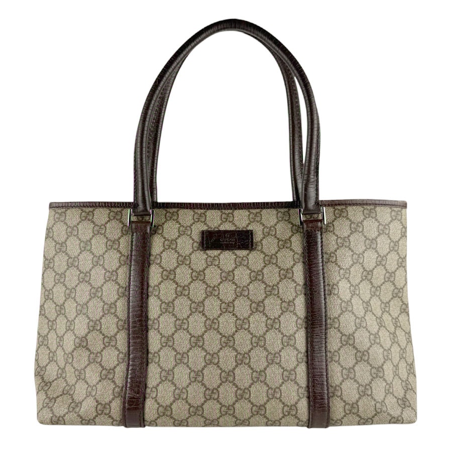 グッチ GUCCI ショルダーバッグ トートバッグ GGスプリームキャンバス ブラウン レディース 114595【中古】 z9460