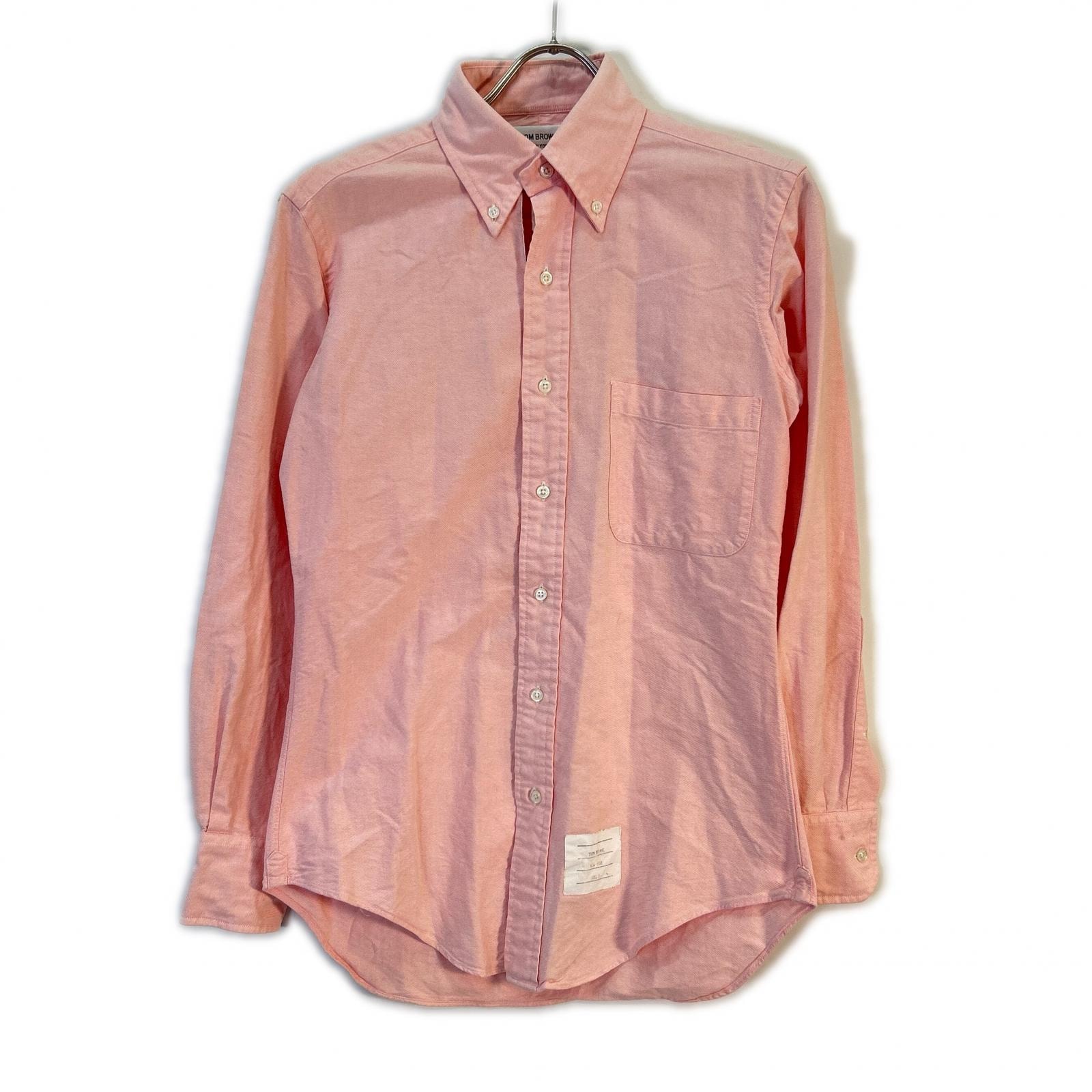 トムブラウン ピンク トリコロール BDシャツ 0