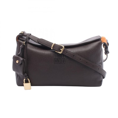 ミュウ ミュウ Miu Miu ショルダーバッグ バッグ レザー レディース ブラウン系 5BC1952IFLF0ZKS 【新品】