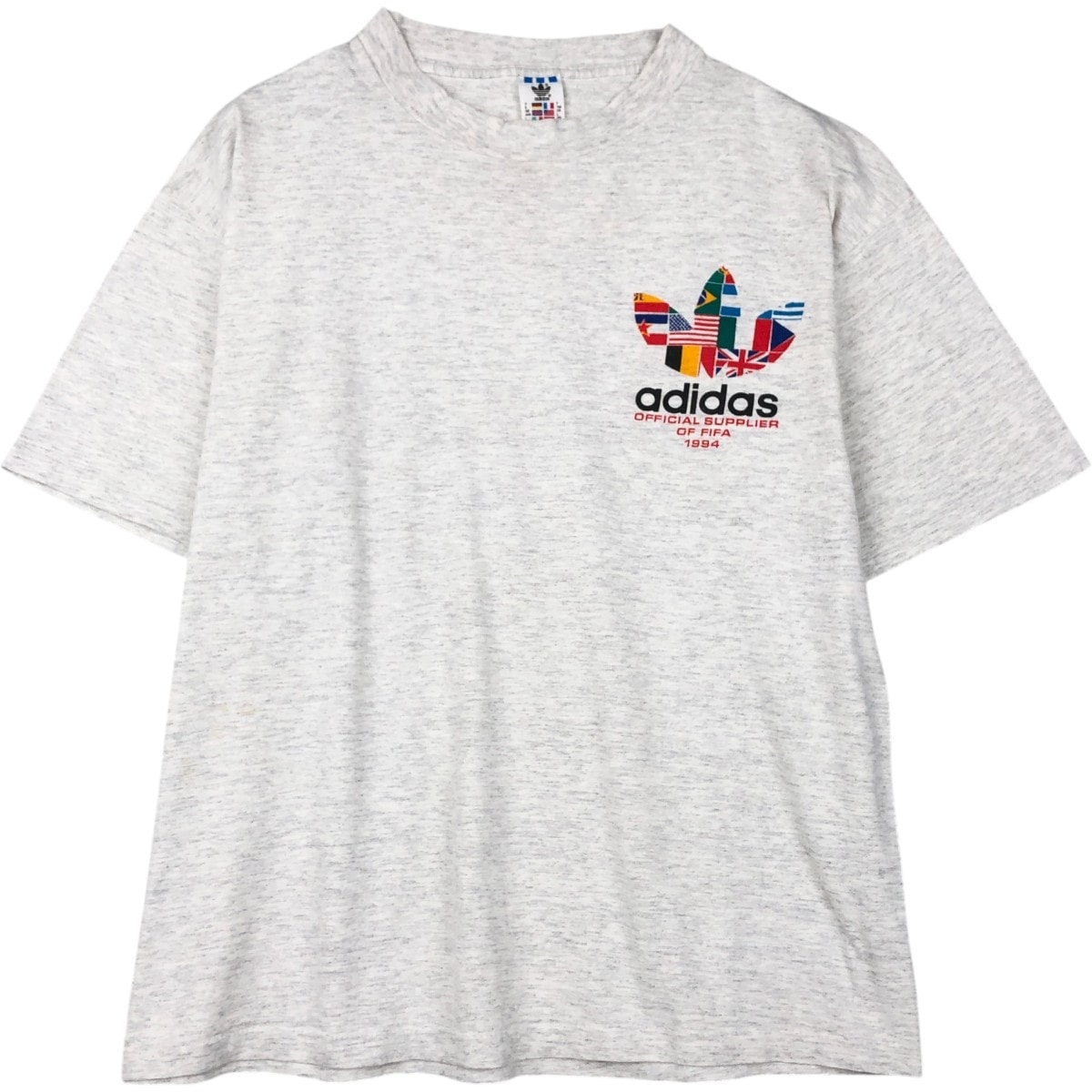 古着 90年代 アディダス adidas FIFA ワールドカップ 1994 スポーツプリントTシャツ USA製 メンズL相当 ヴィンテージ/eaa656443