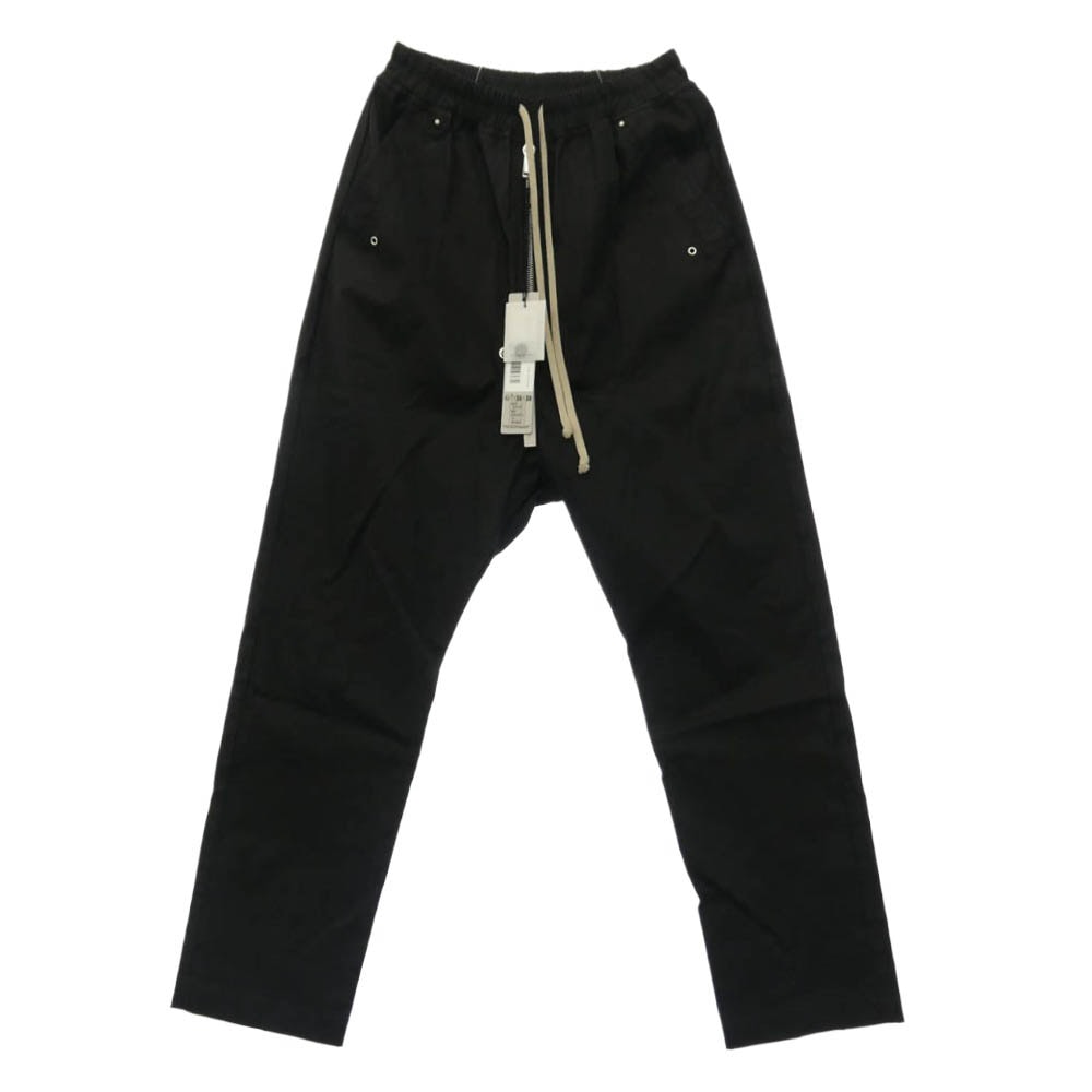 Rick Owens リックオウエンス 25SS RU01E5361-TE HOLLYWOOD期 TE素材 BELA PANTS ドローストリング ベラ パンツ ブラック ブラック系 36【中古】