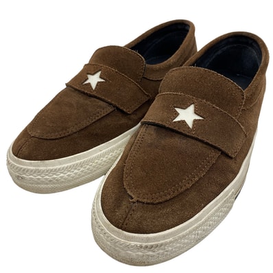 CONVERSE コンバース スニーカー 1AD252 × NEXUSVII ネクサスセブン ADDICT アディクト ONE STAR LOAFER ワンスター スエード ローファー ブラウン系 26cm【中古】