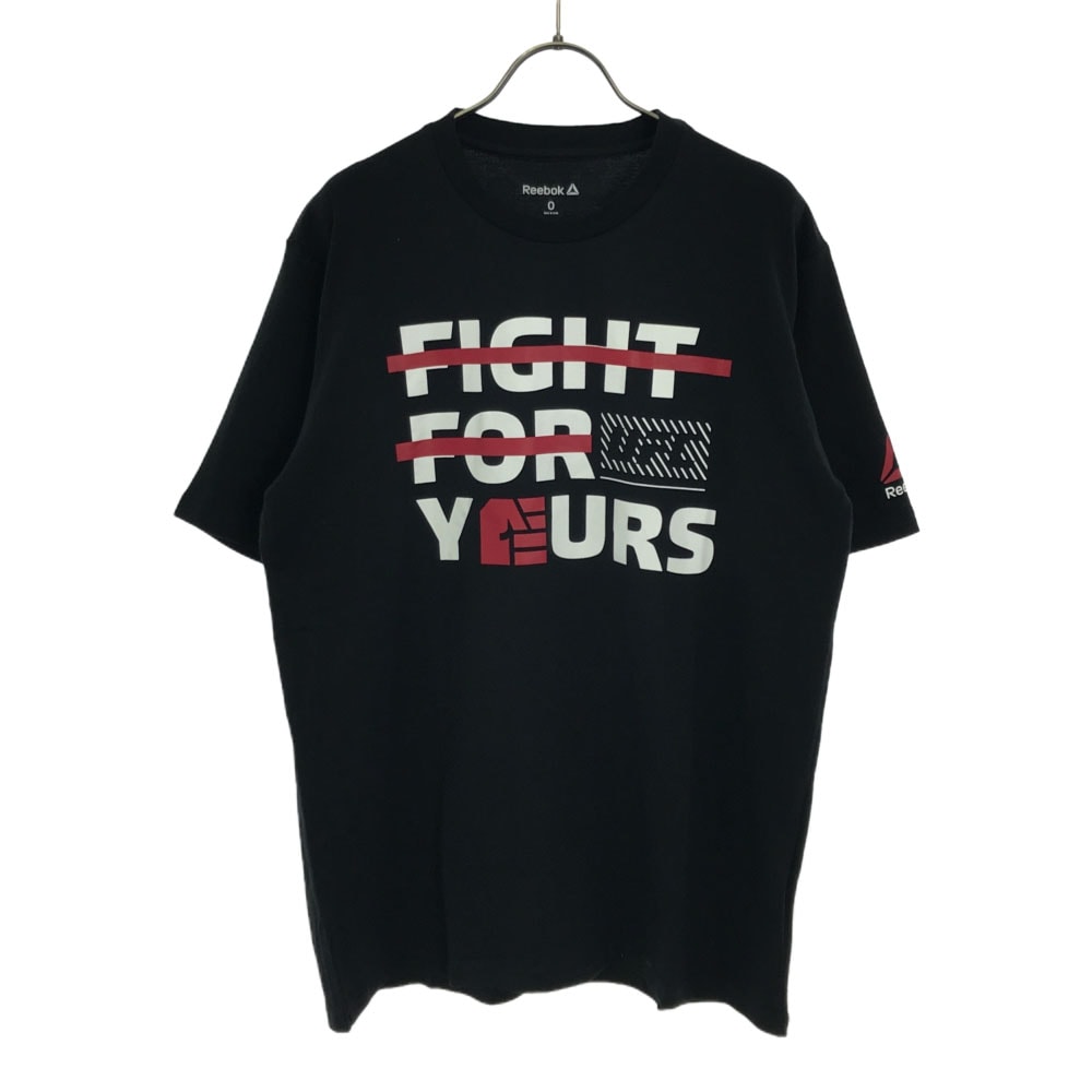 未使用 Reebok リーボック プリント 半袖 Tシャツ O ブラック系 タグ付き