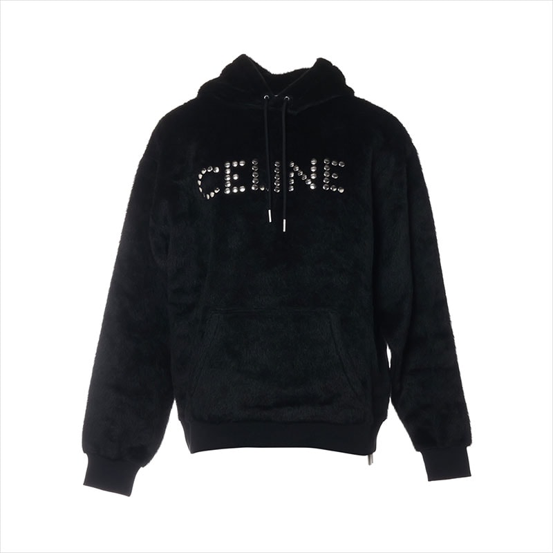 セリーヌ CELINE ウール×アルパカ  2Y988925R スタッズ パーカー【中古】