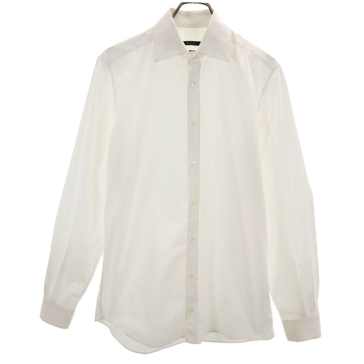 GUCCI グッチ イタリア製 長袖 コットンシャツ 39 ホワイト