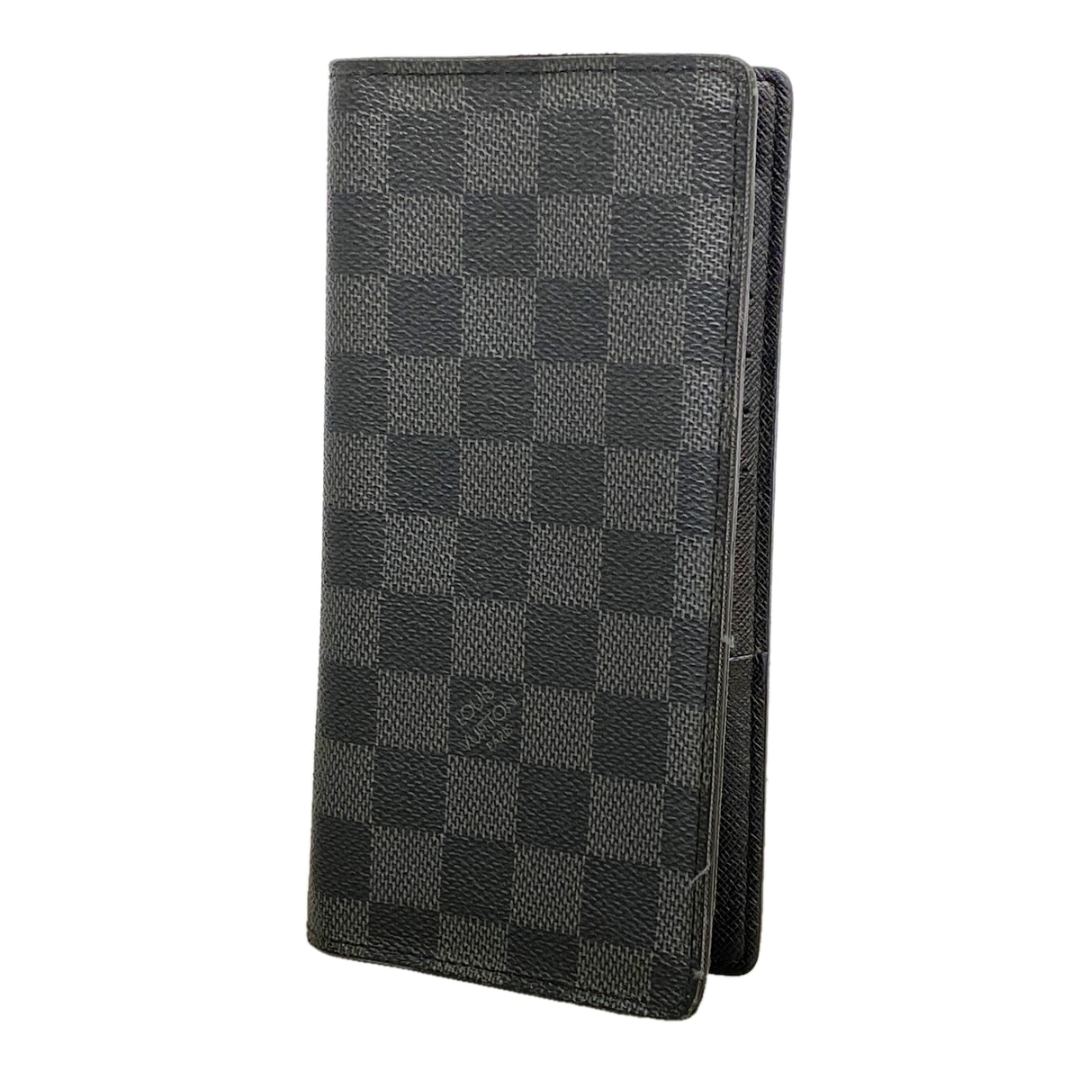 【6kb1401】ルイヴィトン 長財布 ダミエ・グラフィット ポルトフォイユブラザ N62665 ブラック グレー【中古】メンズ