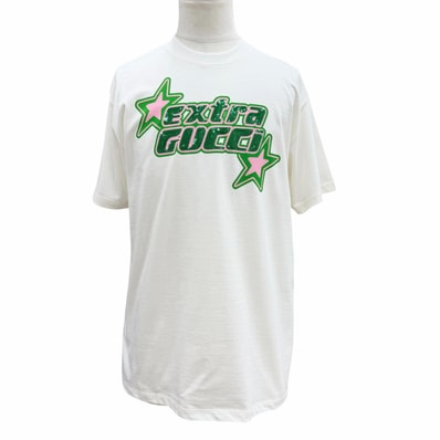 極美品 グッチ 半袖Tシャツ ホワイト メンズ S 776596