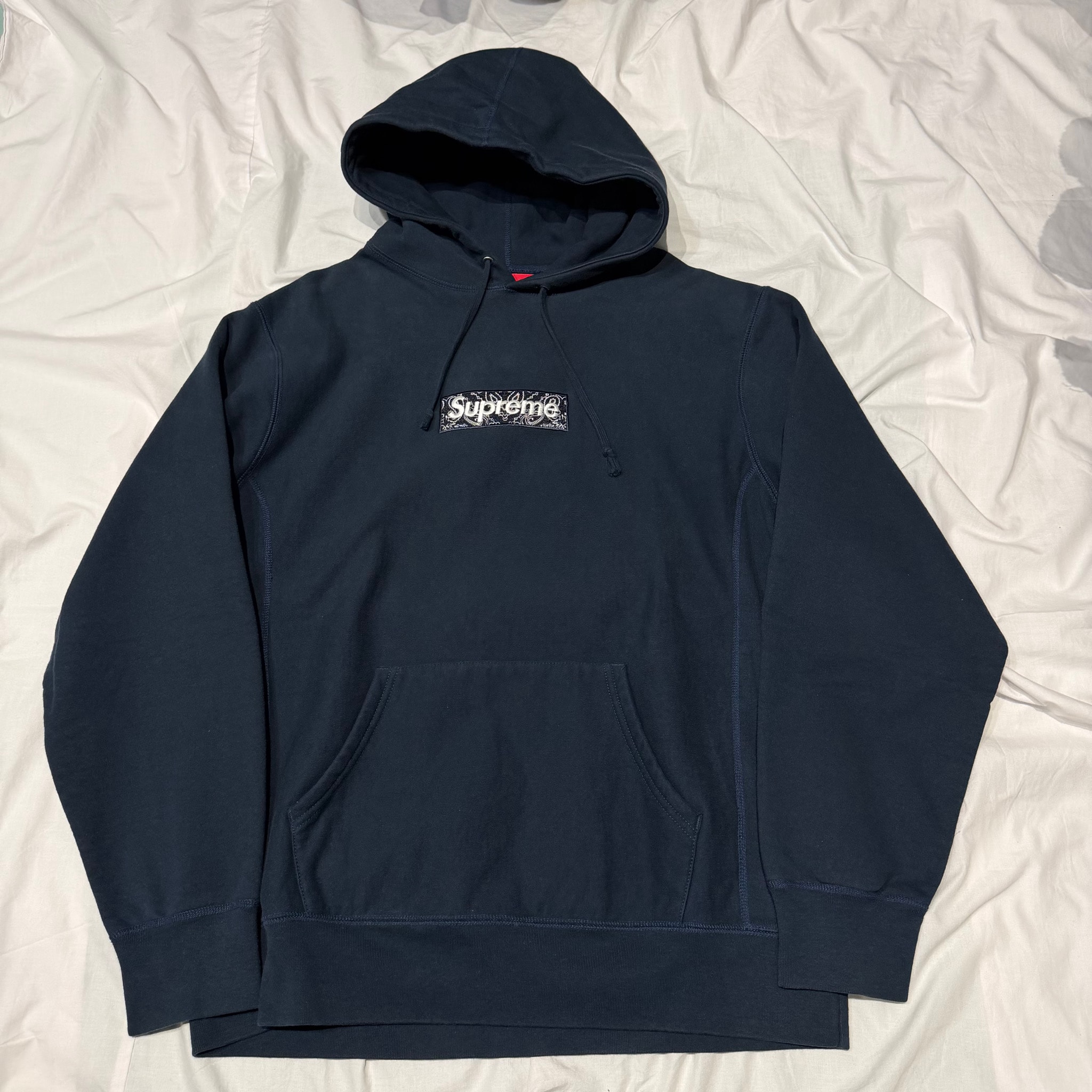 Supreme Bandana Box Logo Hooded Sweatshirt "Black"