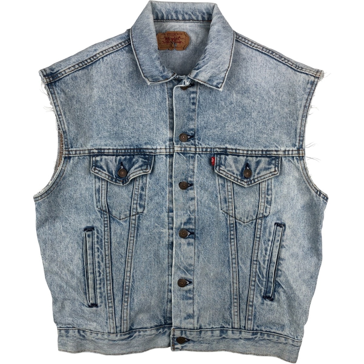 古着 90年代~ リーバイス Levi's デニムベスト USA製 メンズM相当 ヴィンテージ/eaa608687
