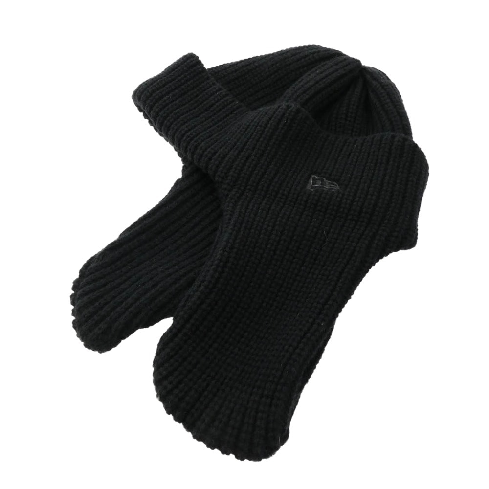 NEW ERA ニューエラ ニットキャップ カフニットトラッパー イヤータブ付き ニット帽 ブラック系【中古】