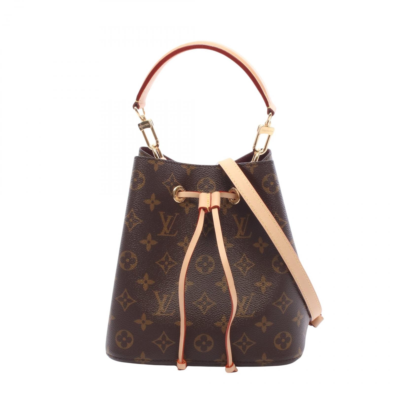 ルイ・ヴィトン LOUIS VUITTON ネオノエBB モノグラム 2WAY ハンドバッグ バッグ PVCコーティングキャンバス レザー レディース ブラウン系 M46581 【中古】